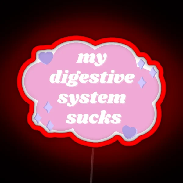 My Digestive System Sucks Pastel RGB Neon Sign