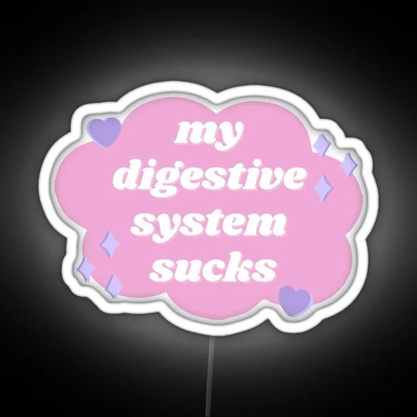 My Digestive System Sucks Pastel RGB Neon Sign