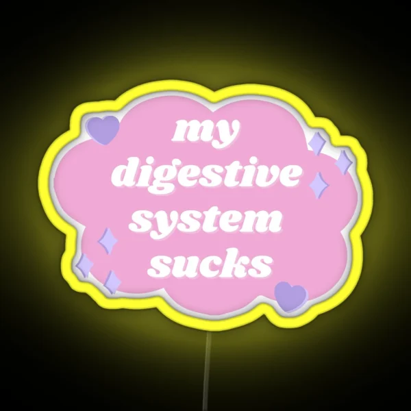 My Digestive System Sucks Pastel RGB Neon Sign
