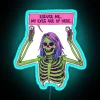Quirky humorous neon eye-catching sign decor with RGB colorful letters