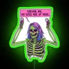 Vibrant RGB LED neon sign decor with cheeky humor statement