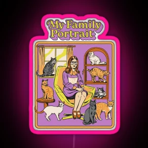 My Family Portrait RGB Neon Sign