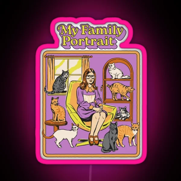 My Family Portrait RGB Neon Sign