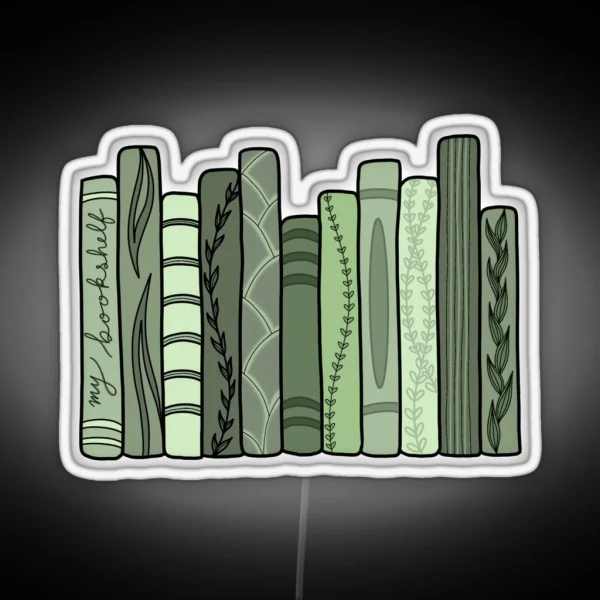 My Green Bookshelf RGB Neon Sign