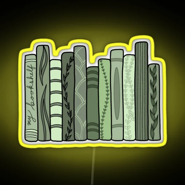 My Green Bookshelf RGB Neon Sign