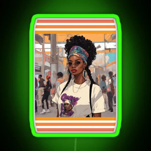 My Hair My Rules RGB Neon Sign