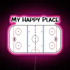 Hockey Fans' Ultimate Happy Place Vibrant Color Changing Neon Sign Display
