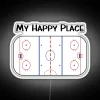 Vibrant Hockey Themed Neon Sign Adding Colorful Personalized Ambiance Home