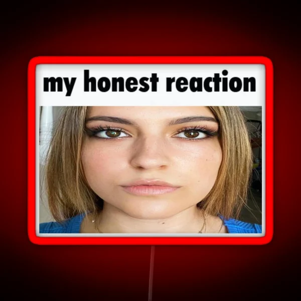 My Honest Reaction Kalynn RGB Neon Sign