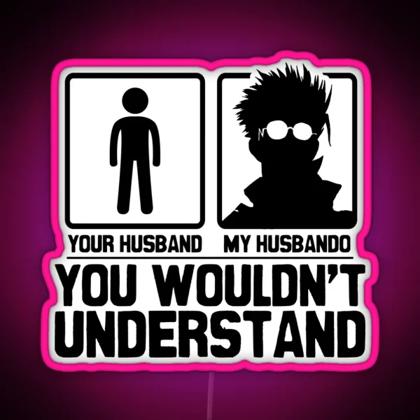My Husbando Vash The Stampede RGB Neon Sign