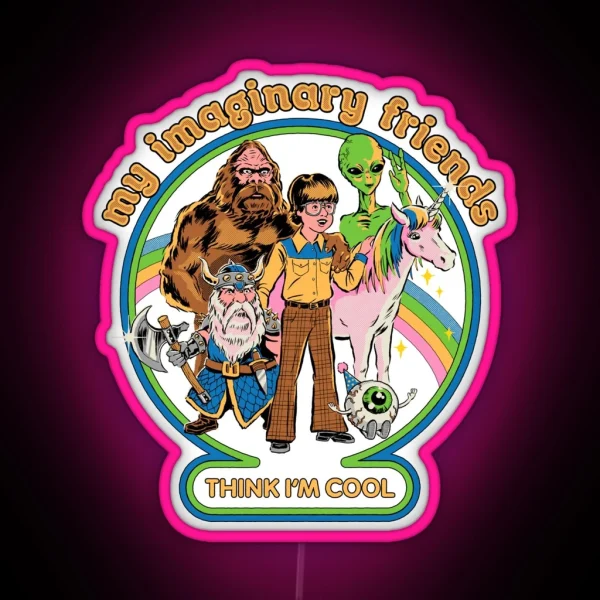 My Imaginary Friends RGB Neon Sign