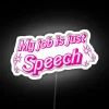 RGB Neon Sign for Customizable Word or Phrase Displays