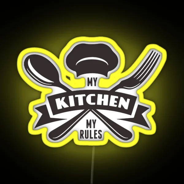 My Kitchen My Rules RGB Neon Sign