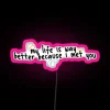 Personalized RGB LED Sign with Customizable Quote and Color Scheme