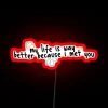 Personalized Heartfelt Message Wall Sign with RGB Neon Lighting Accent