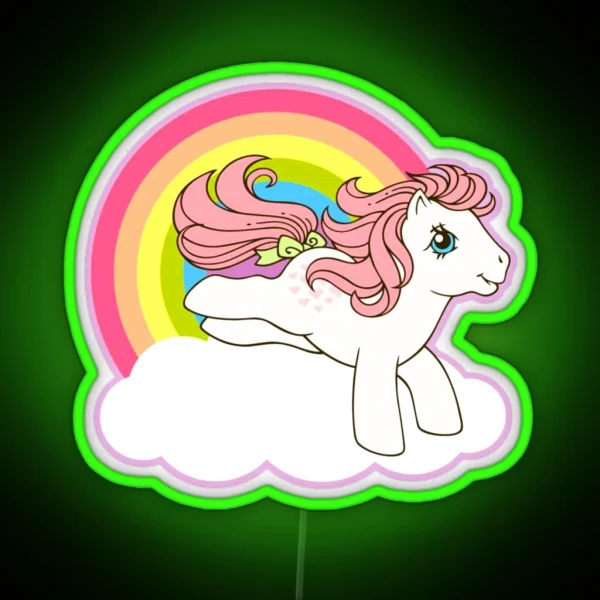 My Little Pony Classic Old Logo RGB Neon Sign