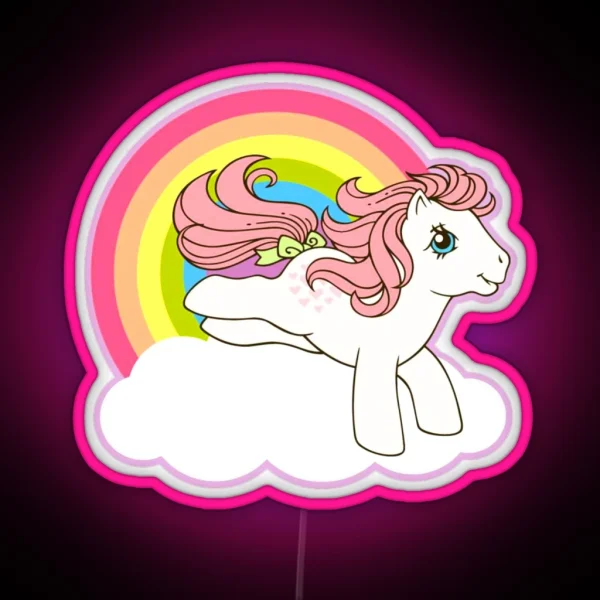 My Little Pony Classic Old Logo RGB Neon Sign