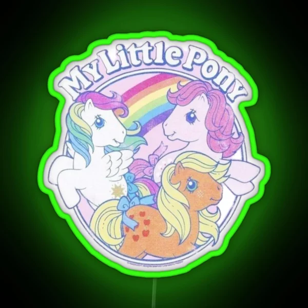 My Little Pony Vintage Generation 1 Rainbow Led RGB Neon Sign