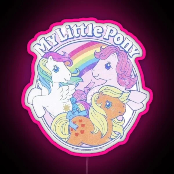My Little Pony Vintage Generation 1 Rainbow Led RGB Neon Sign