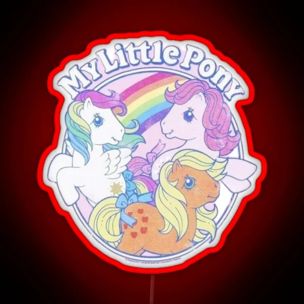 My Little Pony Vintage Generation 1 Rainbow Led RGB Neon Sign