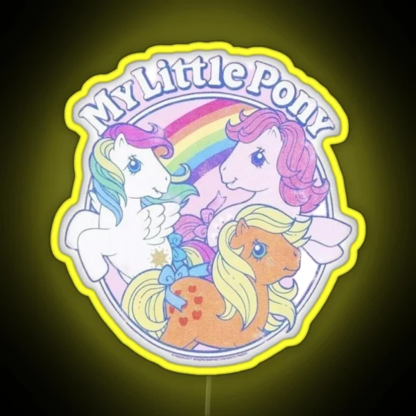 My Little Pony Vintage Generation 1 Rainbow Led RGB Neon Sign