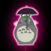 RGB Color-Changing Neon Light Canvas Sign with Customizable Neighbor Totoro Design