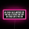 Personalized Customizable RGB Neon LED Sign with Unique Humorous Design Statement