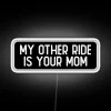 LED Customizable Neon Sign with Humorous Motorbike Family Joke Message