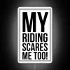Neon LED Sign for Anxiety Relief and Fearless Rider Motivation