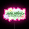 Motivational RGB green neon quote sign for brave individuals everywhere.