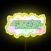 Brave Little Warrior Kids Personalized RGB Neon Sign with Funny Message