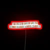 Whimsical motivational sign for overcoming physical discomfort with bright color.