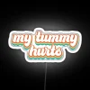 Colorful retro neon sign with RGB graphics and fun design.