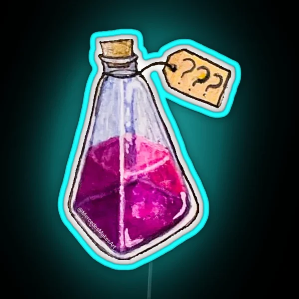 Mystery Potion Bottle RGB Neon Sign