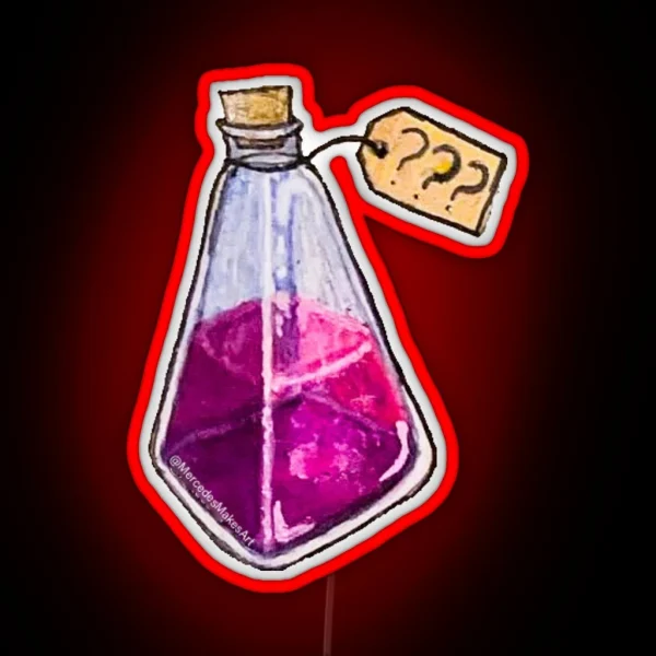 Mystery Potion Bottle RGB Neon Sign