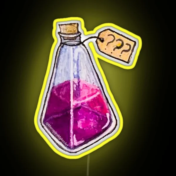 Mystery Potion Bottle RGB Neon Sign