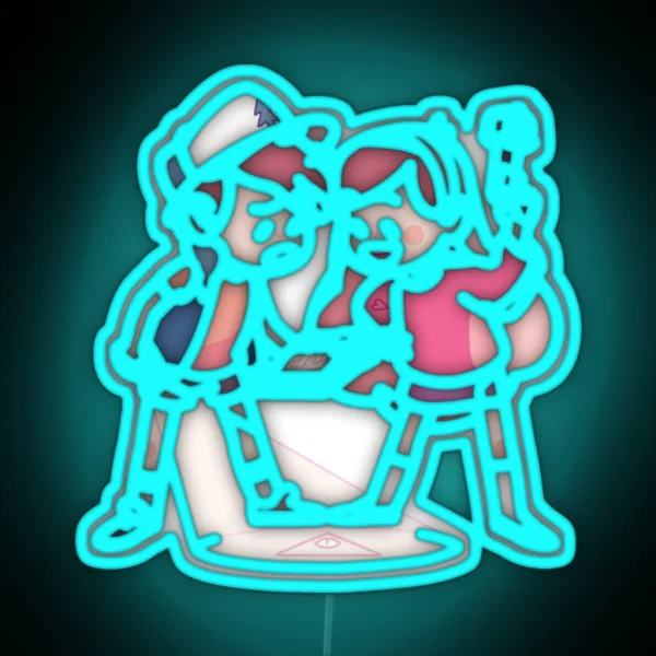 Mystery Twins RGB Neon Sign