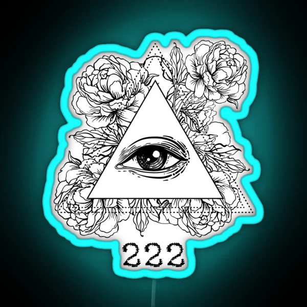 Mystic Number 222 RGB Neon Sign
