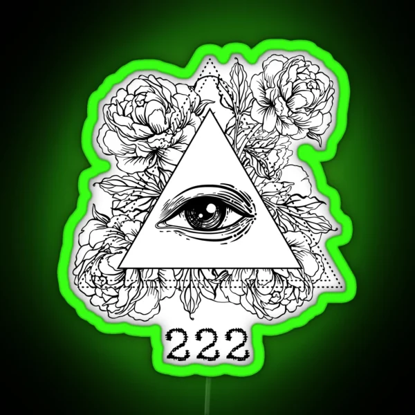 Mystic Number 222 RGB Neon Sign