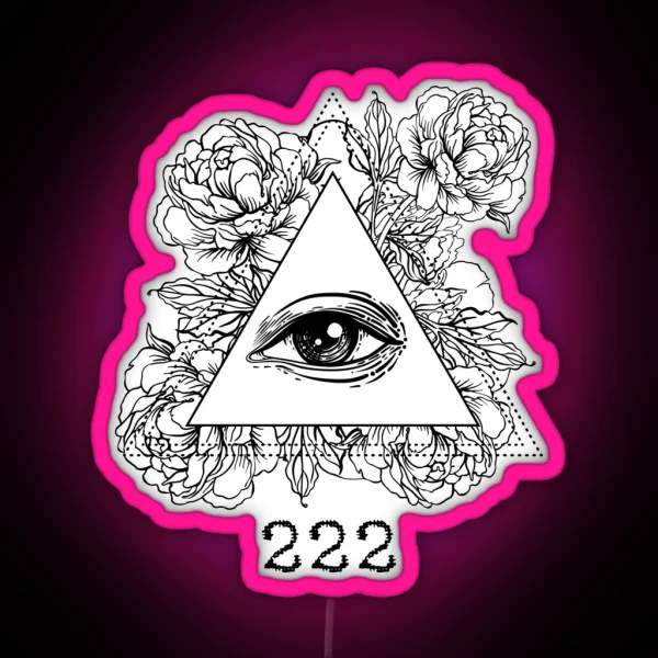 Mystic Number 222 RGB Neon Sign