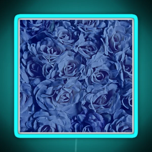 Mystique Blue Roses RGB Neon Sign