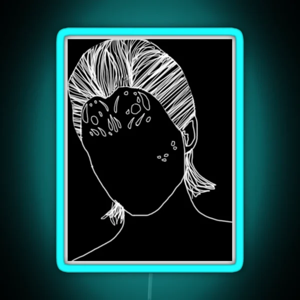 Mystique Digital Line Art RGB Neon Sign