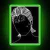 Unique digital line art design RGB neon wall decoration lighting.
