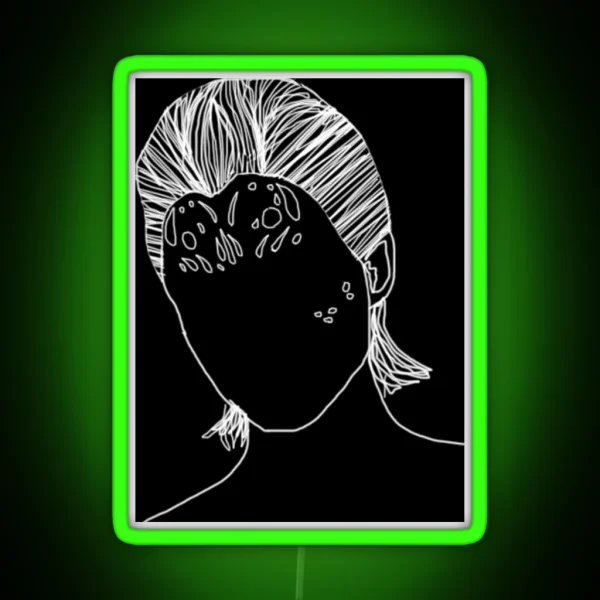 Mystique Digital Line Art RGB Neon Sign