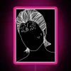Vibrant, customizable digital art display with full color RGB neon effect.