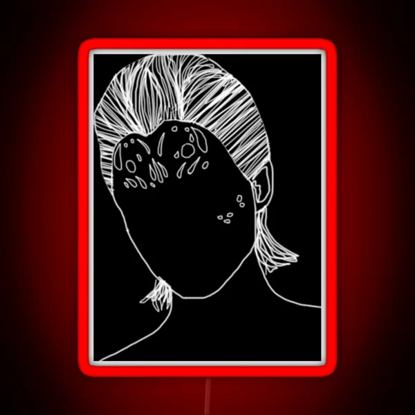 Mystique Digital Line Art RGB Neon Sign