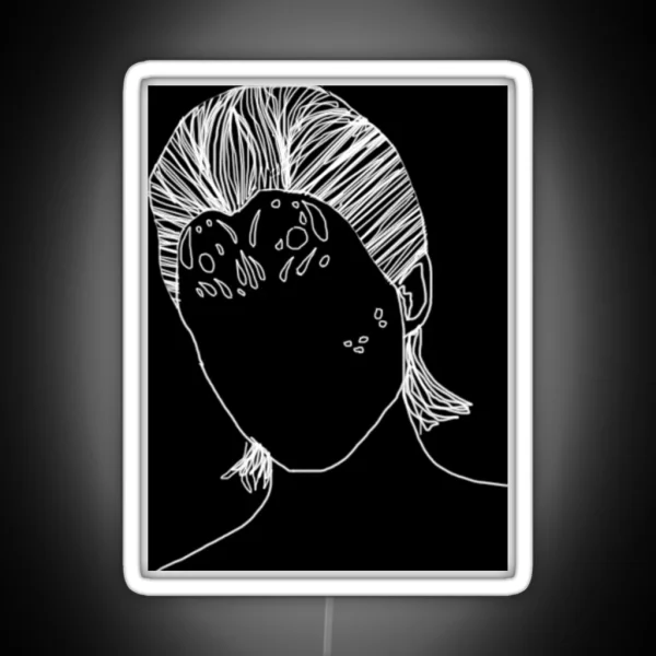 Mystique Digital Line Art RGB Neon Sign