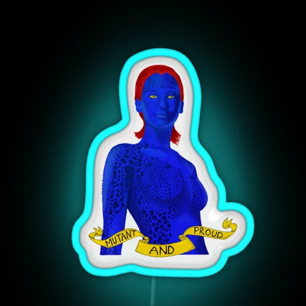 Mystique Mutant RGB Neon Sign