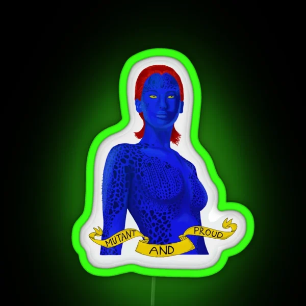 Mystique Mutant RGB Neon Sign