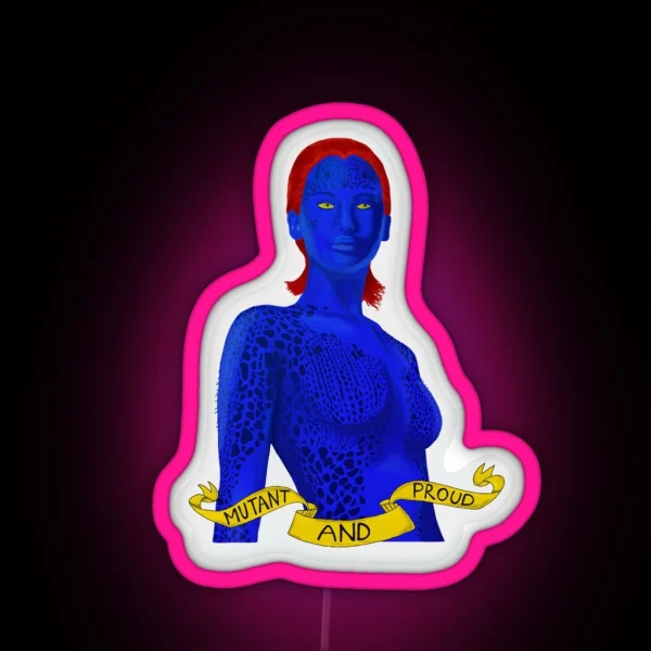 Mystique Mutant RGB Neon Sign